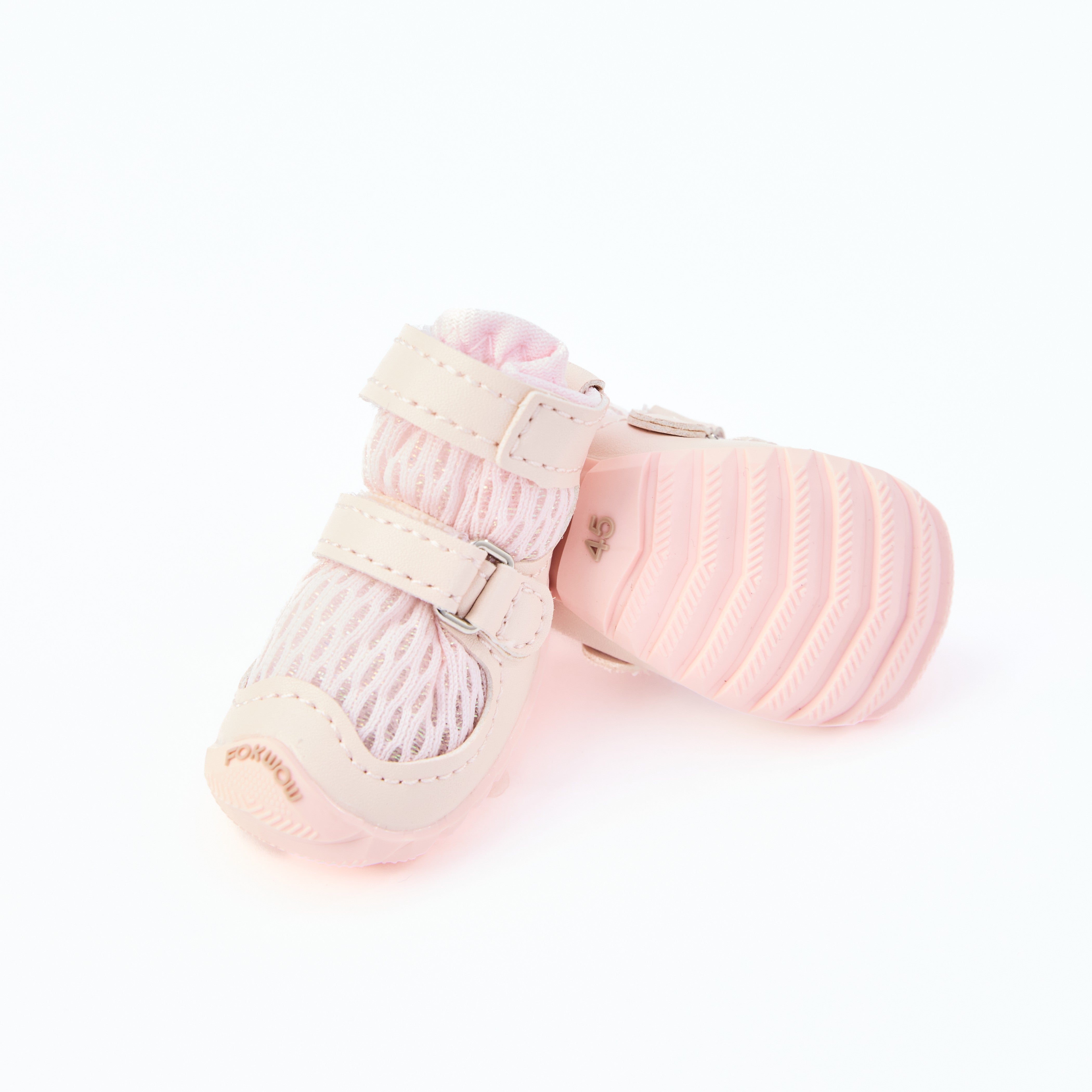 BABY PINK　FOKWOW ドッグシューズ メッシュ 35　新品　正規品 FOKWOW 夏用メッシュドッグシューズ｜通気・軽量