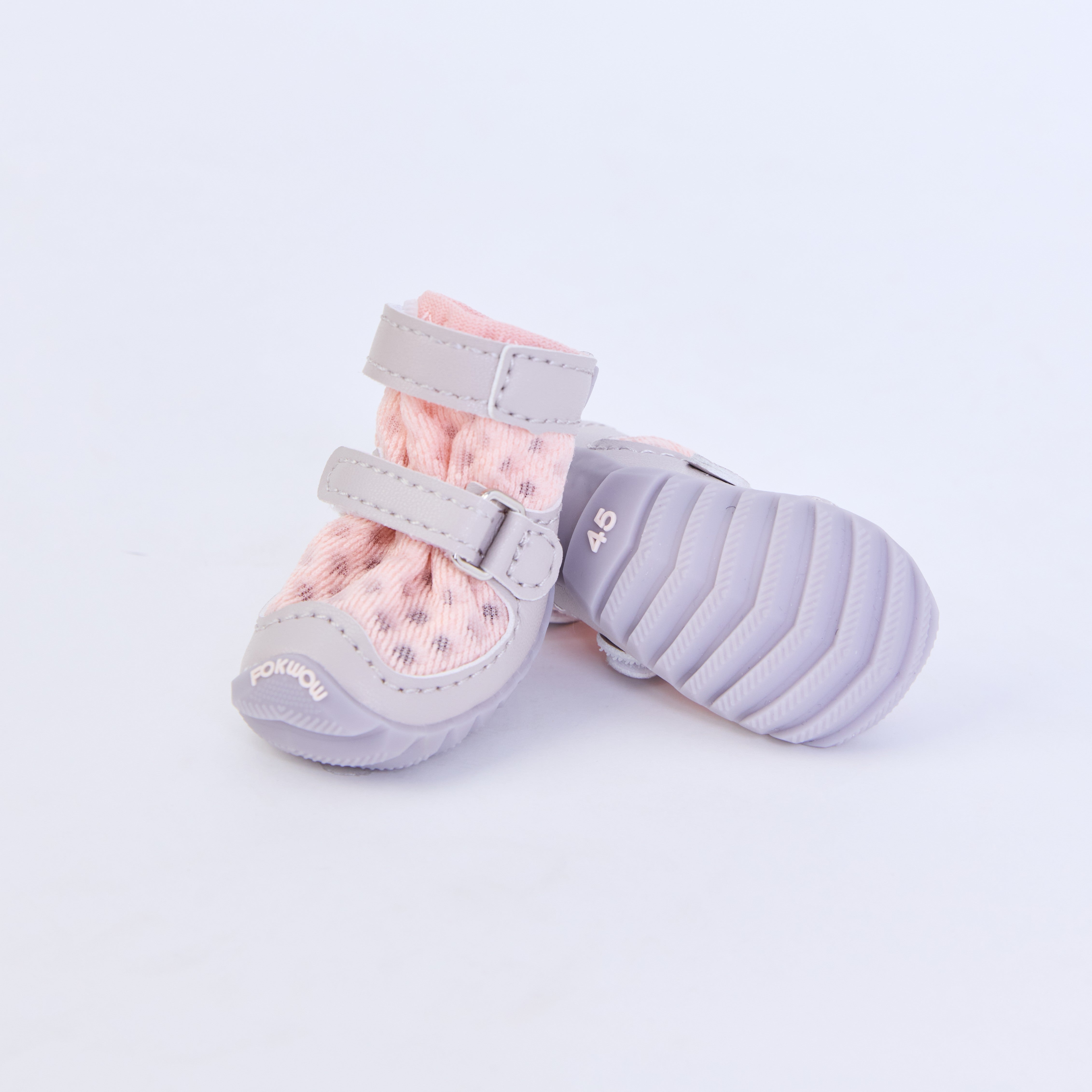BABY PINK　FOKWOW ドッグシューズ メッシュ 35　新品　正規品 FOKWOW 夏用メッシュドッグシューズ｜通気・軽量・快適フィット