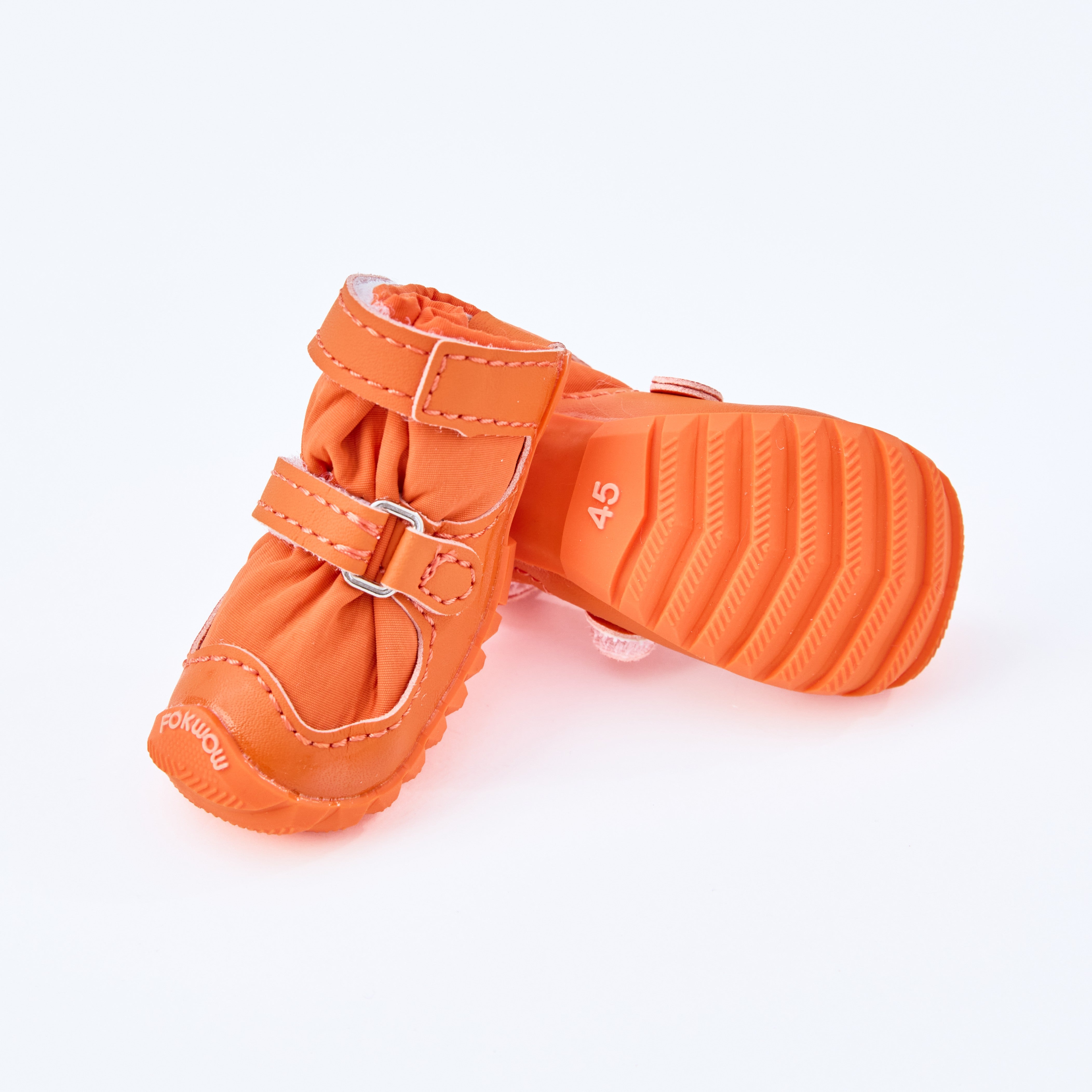 FOKWOW 冬用ドッグシューズ｜裏起毛・滑り止め・光沢仕上げ